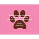 Pink Paw Print Pet Photo Sympathy Cards Image 3 of 3